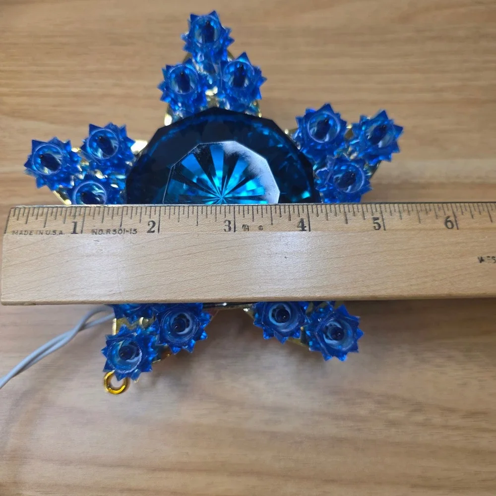 GE 5 Piece Sparkling Tiffany Star Lights Indoor/Outdoor 100 lights Vintage